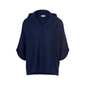 Hoodie-Pullover aus Schurwolle und Kaschmir include blau, 36