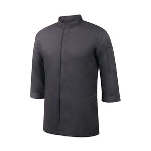Metro Professional Kochjacke, Polyester / Baumwolle, 3/4 Ärmel, Jeans Optik, für Herren, Größe XL, schwarz