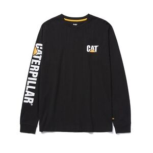 CAT Langarmshirt Trademark schwarz