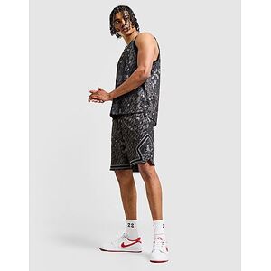 Jordan All Over Print Mesh Diamond Shorts, Black/Iron Grey - unisex - Size: M