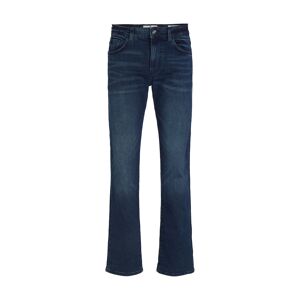 TOM TAILOR Herren Marvin Straight Jeans mit Taschendetails, blau, Logo Print, Gr. 36/30