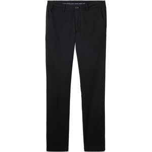 TOM TAILOR Herren Stretch Chino Slim, schwarz, Uni, Gr. 33/36