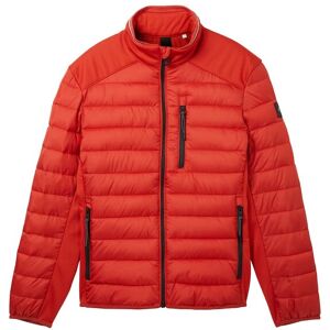 TOM TAILOR Herren Hybrid Jacke, rot, Uni, Gr. S