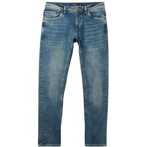 TOM TAILOR Herren Regular Tapered Jeans mit recycelter Baumwolle, blau, Uni, Gr. 31/32