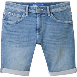 TOM TAILOR Herren Superflex Josh Jeansshorts, blau, Uni, Gr. 31