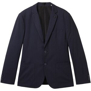 TOM TAILOR Herren Blazer mit aufgesetzten Taschen, blau, Uni, Gr. 48