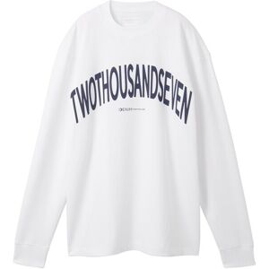 TOM TAILOR DENIM Herren Sweatshirt mit Textprint, weiß, Textprint, Gr. S