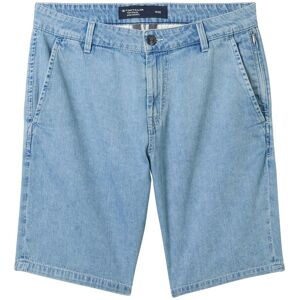 TOM TAILOR Herren Josh Chino Shorts, blau, Uni, Gr. 32