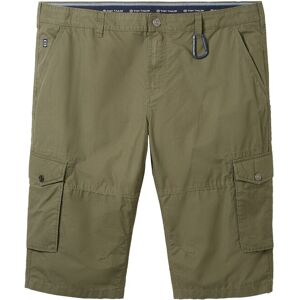 TOM TAILOR Herren Plus - Overknee Shorts, grün, Uni, Gr. 44