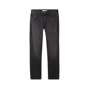 TOM TAILOR Herren Marvin Straight Jeans, schwarz, Uni, Gr. 34/32