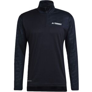 Adidas Terrex Multi Half-Zip Long-Sleeve Schwarz, Herren Langarm-Shirts, Größe S - Farbe Black