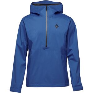 Black Diamond Wasserdichter atmungsaktiver Herren Regenanorak. Farbe: Blau / Größe: L