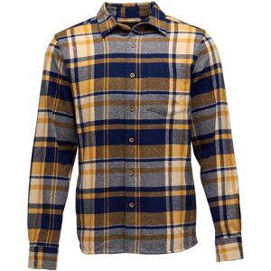 Black Diamond Project Flannel Kariert / Blau / Gelb, Herren Langarm-Hemden, Größe M - Farbe Indigo - Gold Plaid