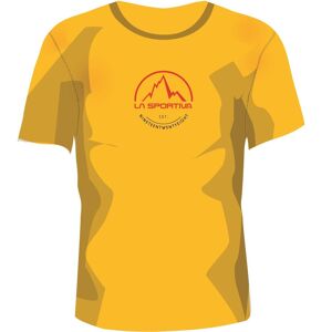 La Sportiva Cooles weiches Baumwoll-Herren Logo T-Shirt. Farbe: Gelb / Größe: S