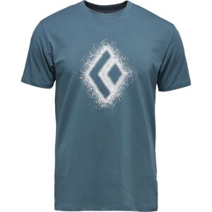 Black Diamond Bequemes Herren Bio-Baumwoll Logo T-Shirt. Farbe: Blau / Größe: M