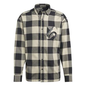 adidas Five Ten Flannel Shirt Kariert / Beige, Herren Langarm-Hemden, Größe M - Farbe Savannah - Black