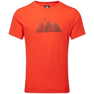 Mountain Equipment Modisches leichtes Herren Baumwoll T-Shirt. Farbe: Orange / Größe: L