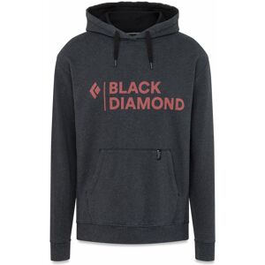 Black Diamond Stacked Logo Hoody Schwarz, Herren Sweaters & Hoodies, Größe L - Farbe Black Heather