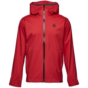 Black Diamond Funktionelle atmungsaktive Herren Regenjacke. Farbe: Rot / Größe: S