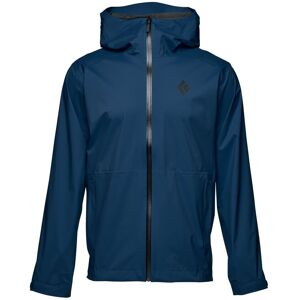 Black Diamond Funktionelle atmungsaktive Herren Regenjacke. Farbe: Blau / Größe: L