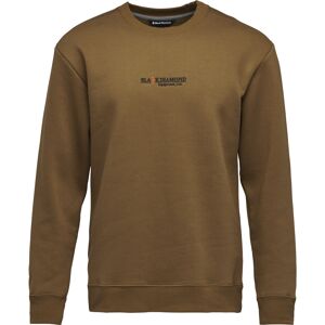 Black Diamond Weiches lässiges Herren Bio-Baumwoll Sweatshirt. Farbe: Braun / Größe: M