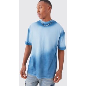 boohooman Mens Oversize T-Shirt mit Farbverlauf - ink - S, ink