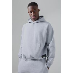 boohooman Mens Man Active Gym Boxy Fit Hoodie - Grau - XXL, Grau