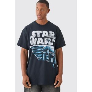 boohooman Mens Oversized Star Wars License T-shirt - Schwarz - XS, Schwarz