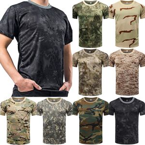 4 Men Militärisches Taktisches Tarn-Camouflage-T-Shirt Für Herren, Armee-Kampf-Sommer-Muskel-T-Shirt