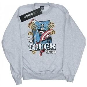 Marvel Herren-Sweatshirt „captain America Made Of Tough Stuff“.