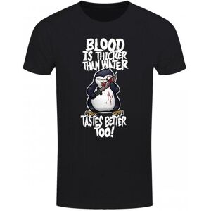 Psycho Penguin Mens Blood Ist Dicker Als Wasser T-Shirt