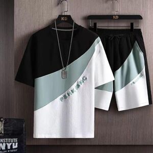 Etst Wendy 005 Fshkmnc T-Shirt Anzug Sommer 3d Druck Männer Trainingsanzüge Mode 2 Stück Set Männer Große Größe Tees Männer T-Shirt Shorts Set Männlich Outfit