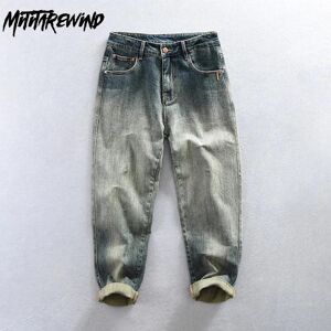 Natural Life Man Frühling Herbst Y2k Jeans Für Männer Hip Hop Lose Lange Hosen Retro Stil Waschen Baumwolle Casual Große Größe 40 Denim Hosen Jugend Mode Streetwear