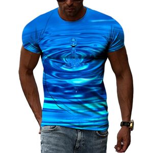 Chengyu Mode Tropfen Wasser Grafik T-Shirts Für Männer Sommer Casual Interessante Druck T-Shirts Hip Hop Harajuku Trend Coole Bluse