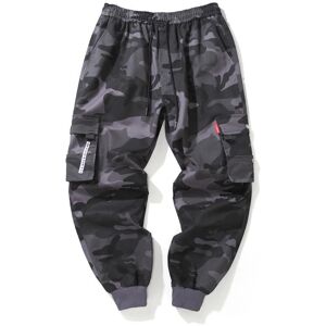 Buyy Mall Hip Hop Cargo Pant Herren Fashion Jogger Casual Hosen Streetwear Multi-Pocket Bänder Militär Hosen Männer Harem Hosen Große Größe