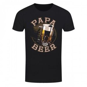 Grindstore Herren Vatertag Papa Bier T-Shirt
