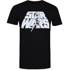 Star Wars Herren Retro-Logo-Baumwoll-T-Shirt