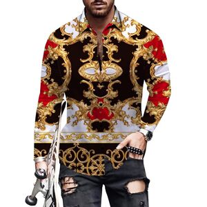 Casual Fashion Mens Clothes Herren-Freizeithemden, 3d-Sublimation, Hochwertige Bedruckte Hemden