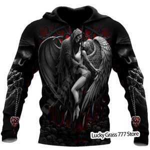 Tip723 Frühling Herbst Männer Hoodies Sweatshirt 3d Druck Reaper Schädel Engel Und Dämon Mann Kleidung Mode Casual Pullover Pullover Männlich