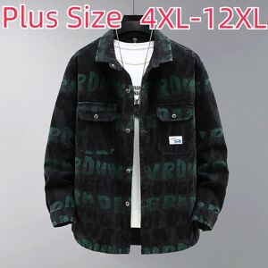 Biteman Herbst Herren Plus Size Jeansjacke Lose Jugend Fat Jacke Plus Fat Hip Hop 4xl-12xl