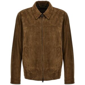 BRIONI Wildlederbluse - male - Braun - 50 IT