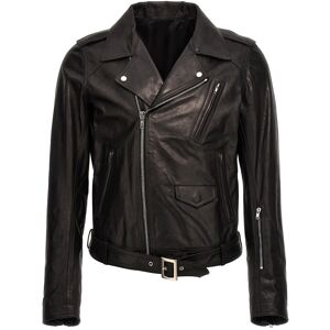 RICK OWENS Bikerjacke Aus Leder - male - Schwarz - 50 IT