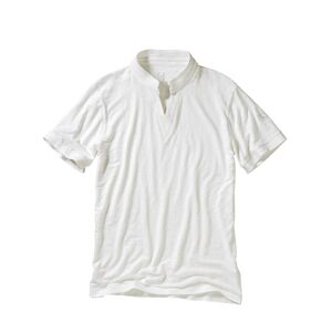 Doris Hartwich Herren Shirt SV-Leinenshirt Stehkragen weiß 46, 48, 50, 52, 54, 56