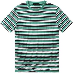 Mey & Edlich Herren T-Shirt Regular Fit Blau gestreift 46, 48, 50, 52, 54, 56, 58