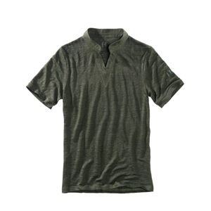 Doris Hartwich Herren T-Shirt Regular Fit Stehkragen Grün einfarbig 46, 48, 50, 52, 54, 56