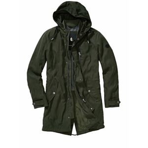 Mey & Edlich Herren langer Anorak Regular Fit Gruen einfarbig 46, 48, 50, 52, 54, 56, 58