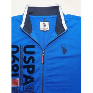 U.S. Polo Assn. Sweatjacke Herren Baumwolle bedruckt, blau