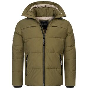 Alessandro Salvarini Winterjacke Herren Baumwolle, oliv