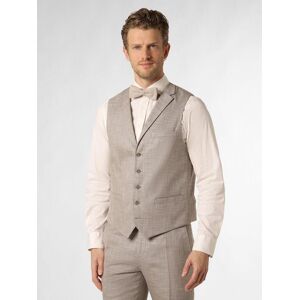 Finshley & Harding Baukasten-Weste Herren Modern Fit Viskose strukturiert, beige