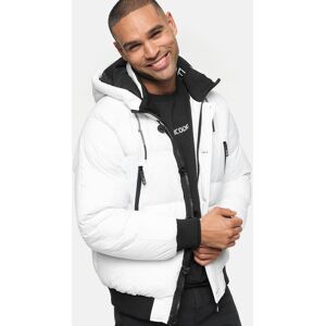 Indicode Winterjacke Herren Polyamid, weiß